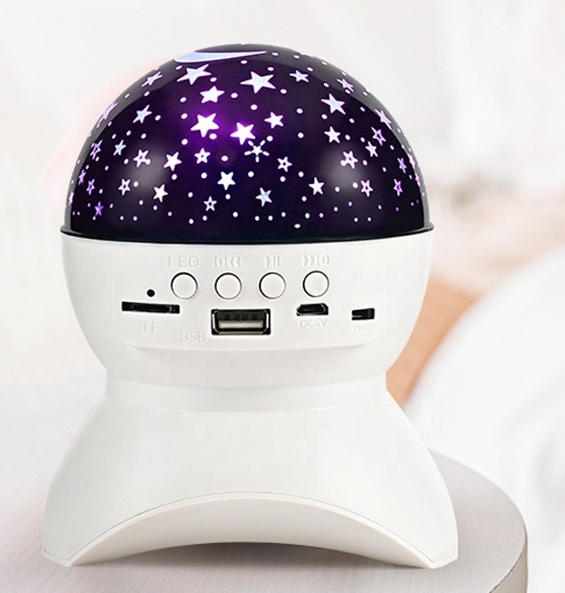 LED Star Projection Light Wireless BT Speaker Kids Bedroom Night Light Music Disco Ball DJ Speaker Party Stage Christmas