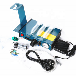 983 glue dispenser equipment,manual pedaling glue double control dispensing system,automatic epoxy resin dispensing