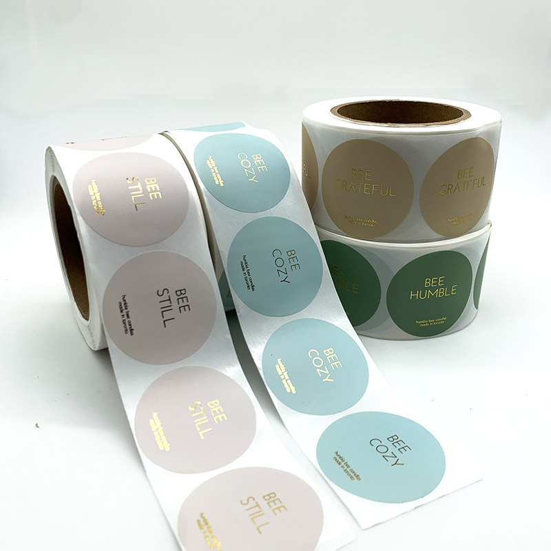 Manufacturers Custom Private Name Printing Logo Adhesive Roll Labels Stickers for Packaging