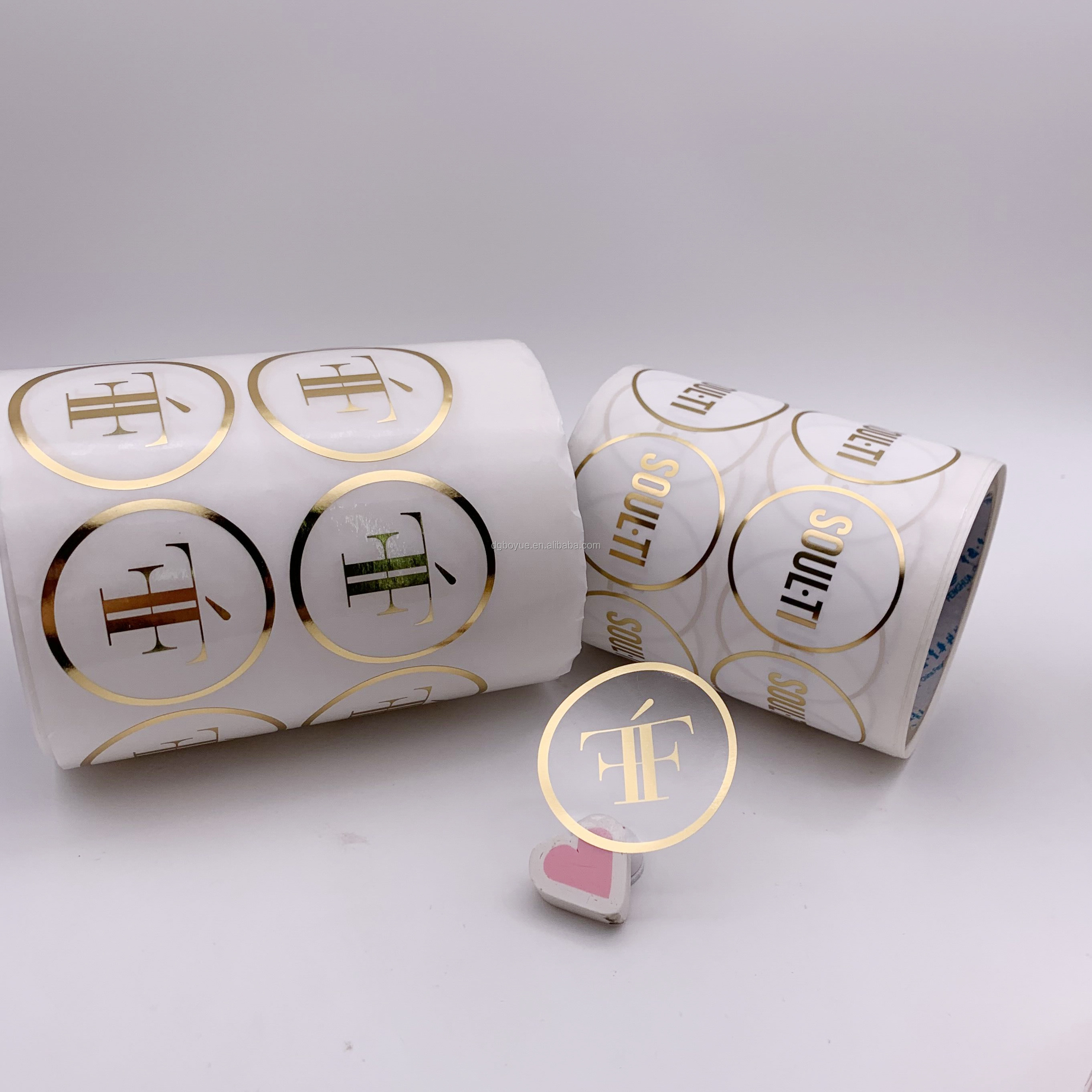 Manufacturers Custom Private Name Printing Logo Adhesive Roll Labels Stickers for Packaging