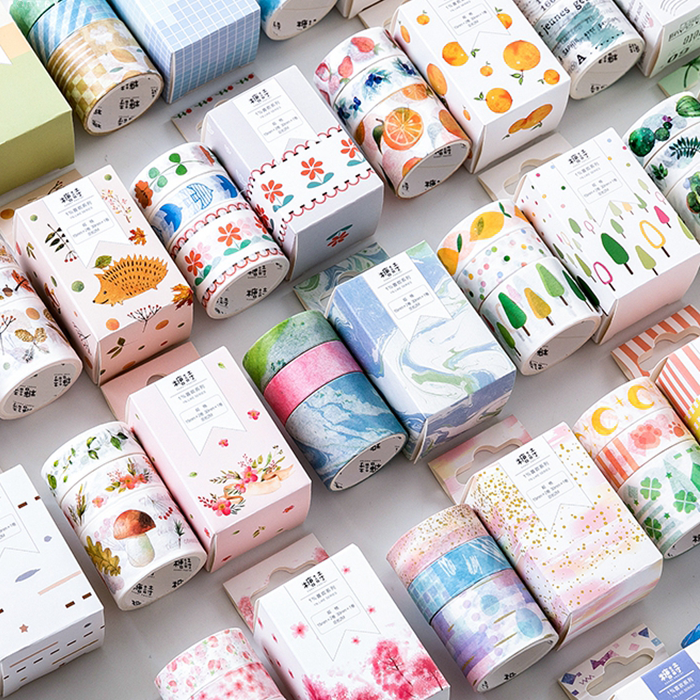 Custom Washi Tape Set DIY Decor Planners Scrapbooking School Party Printing Making Paper Decoration Tape Adhesive