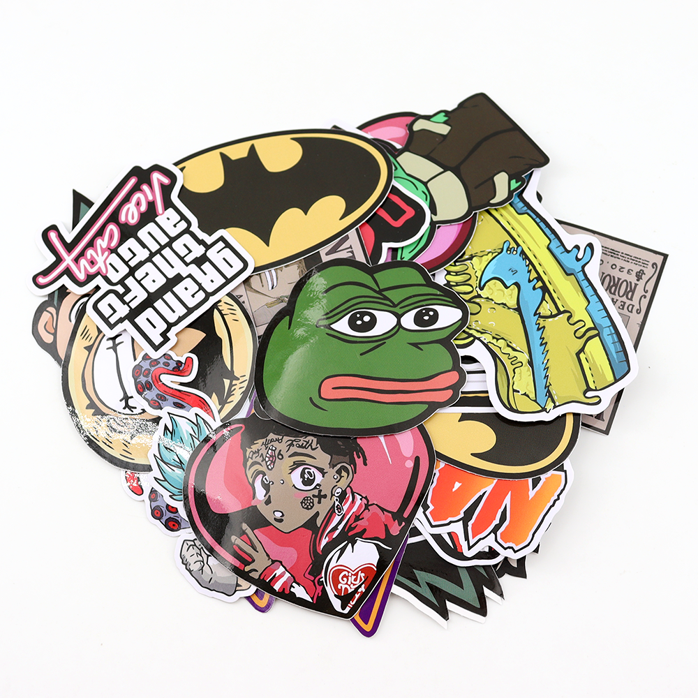 Custom Stickers Sheets Personalized Graffiti Label Destructible Vinyl Sticker