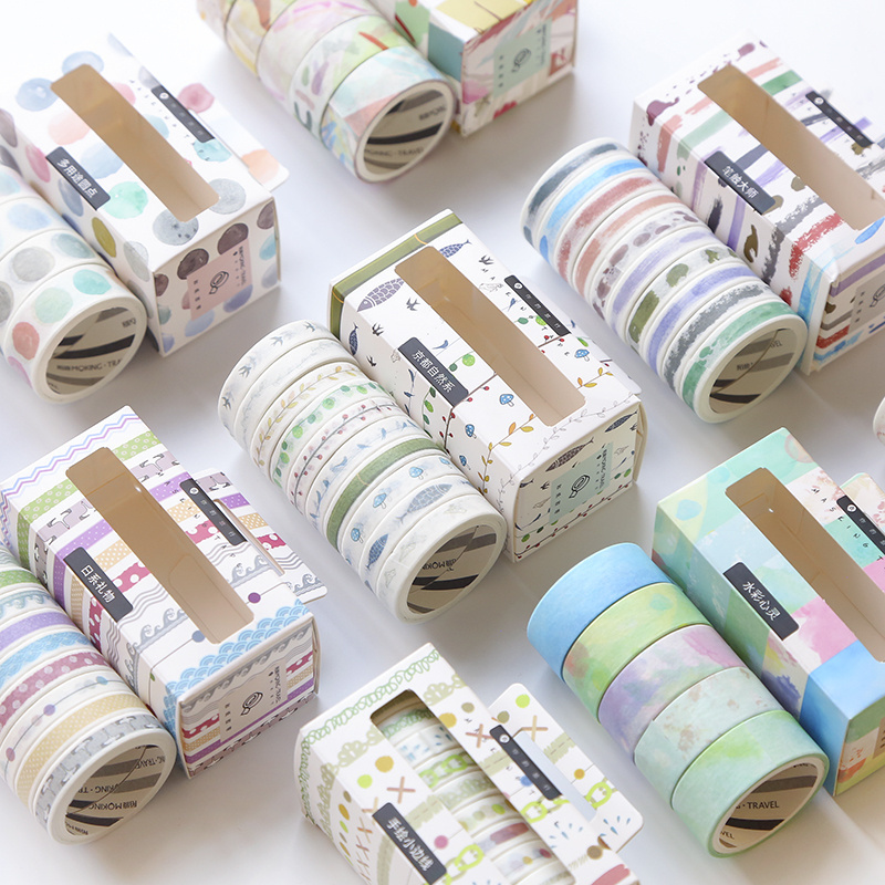 Custom Washi Tape Set DIY Decor Planners Scrapbooking School Party Printing Making Paper Decoration Tape Adhesive