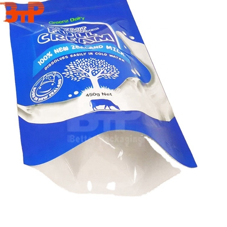 450g Plastic Stand Up Pouch for Milk Powder or Camel Milk Powder or Goat Milk Powder Packaging Bag for Baby Food