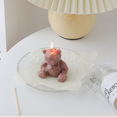 Ins Gift Little Bear Scented Candles Soy Wax Candle For Birthday Party