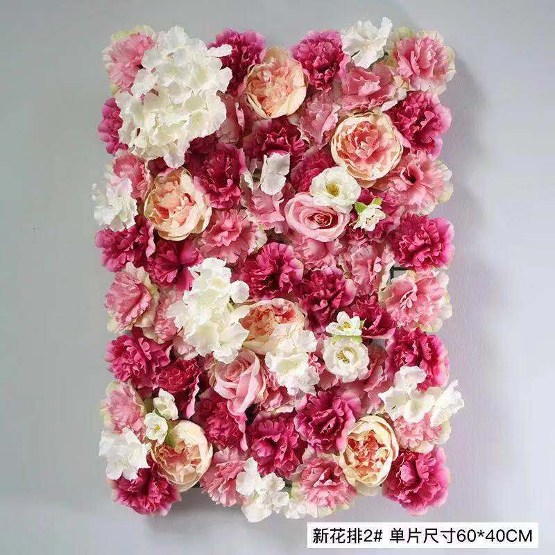 Cheap wedding backdrops artificial flowers wall for wedding decoration