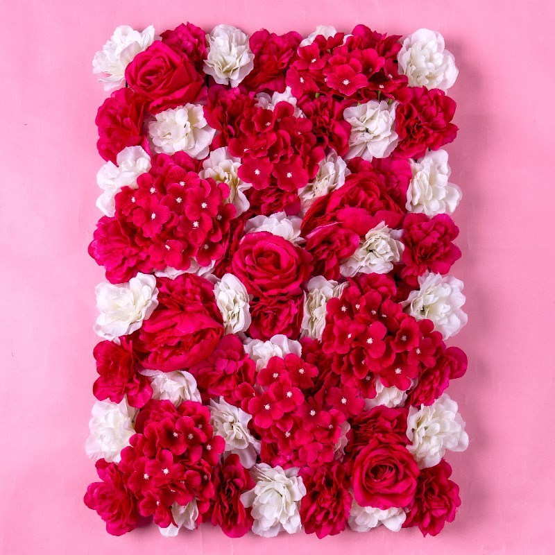 Cheap wedding backdrops artificial flowers wall for wedding decoration