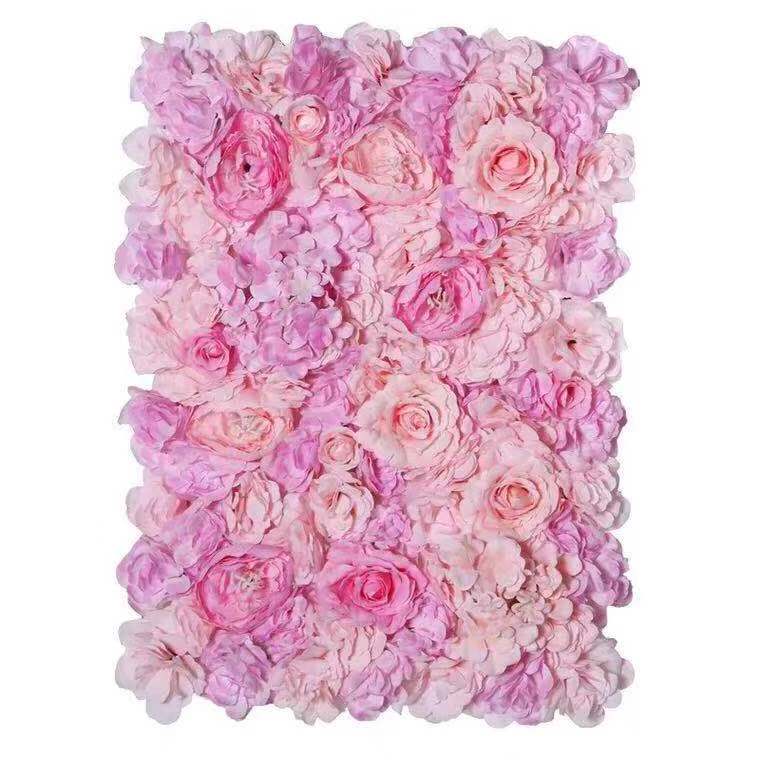 Cheap wedding backdrops artificial flowers wall for wedding decoration