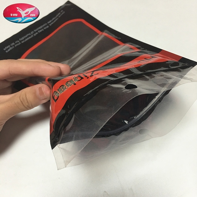 Tobacco bags hot sale printed fronto leaf packaging clear mylar zip lock bags for cigar packaging tobacco bags