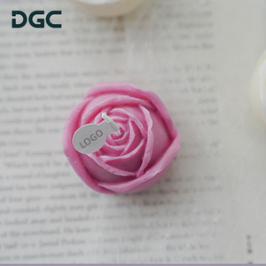 DGC Luxury Wedding Decoration Candles Handmade Floating Candles Pink Rose Shaped Flower Scented Candle