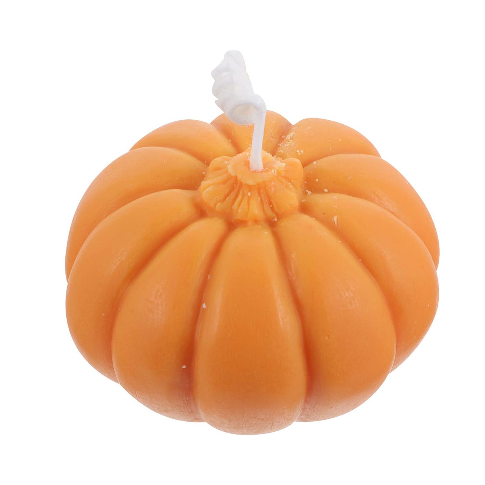 DGC Halloween Pumpkin Shaped Rose Scented Candles Aromatherapy Candle Orange for Thanksgiving Halloween Holiday Party