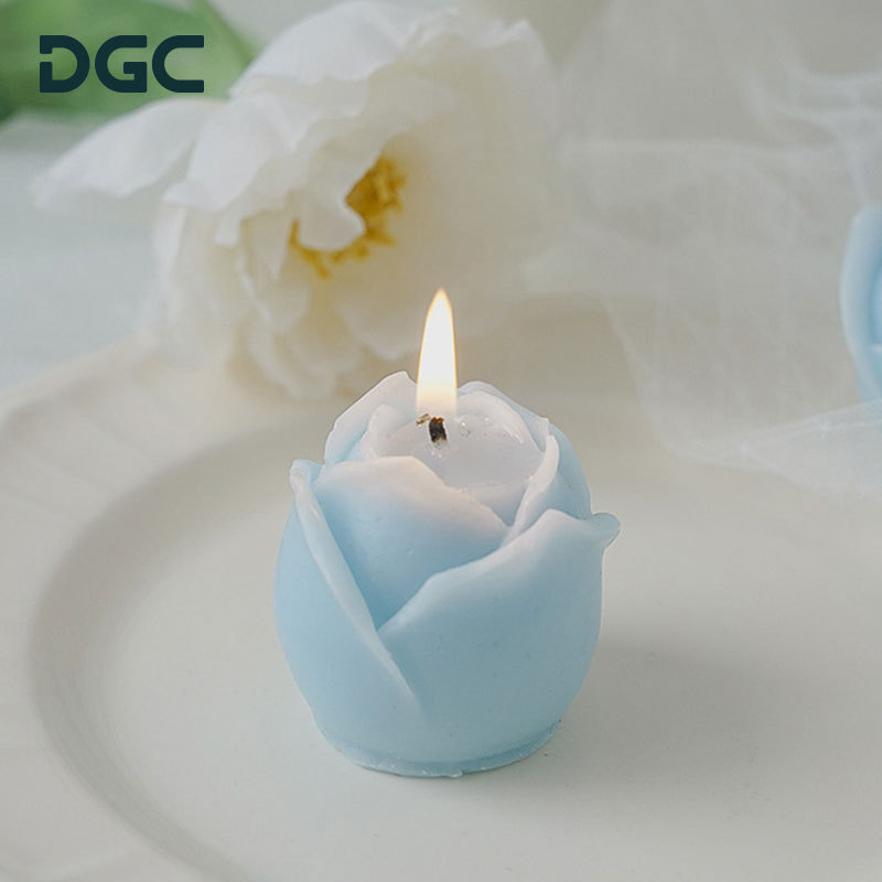 DGC Luxury Wedding Decoration Candles Handmade Floating Candles Pink Rose Shaped Flower Scented Candle