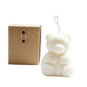 Cream Bear Aromatherapy Candle Cute Bear Home Ornament Creative Gift Birthday Candle