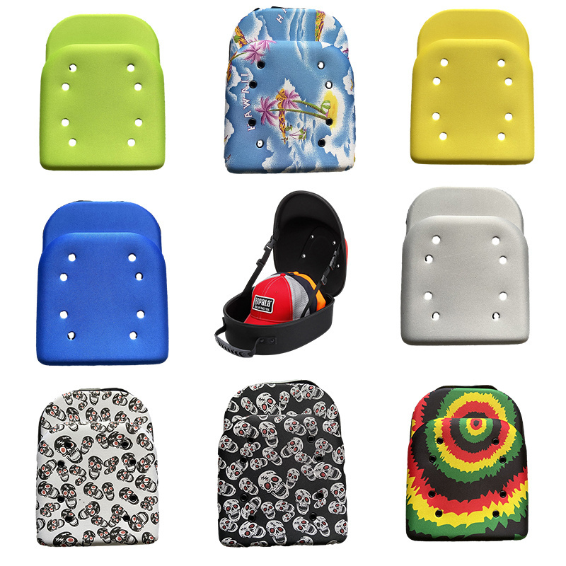 Customized Uniform Hats And Travel Carrying Bags Hard Baseball Hat Cap Travel Storage Carrier Eva Carry Bag Case