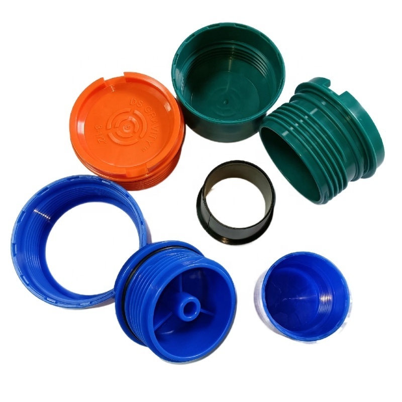 OEM Plastic Mould Design Threaded Screw Cover Plastic PP PC ABS Nylon Injection Molded Molding Parts