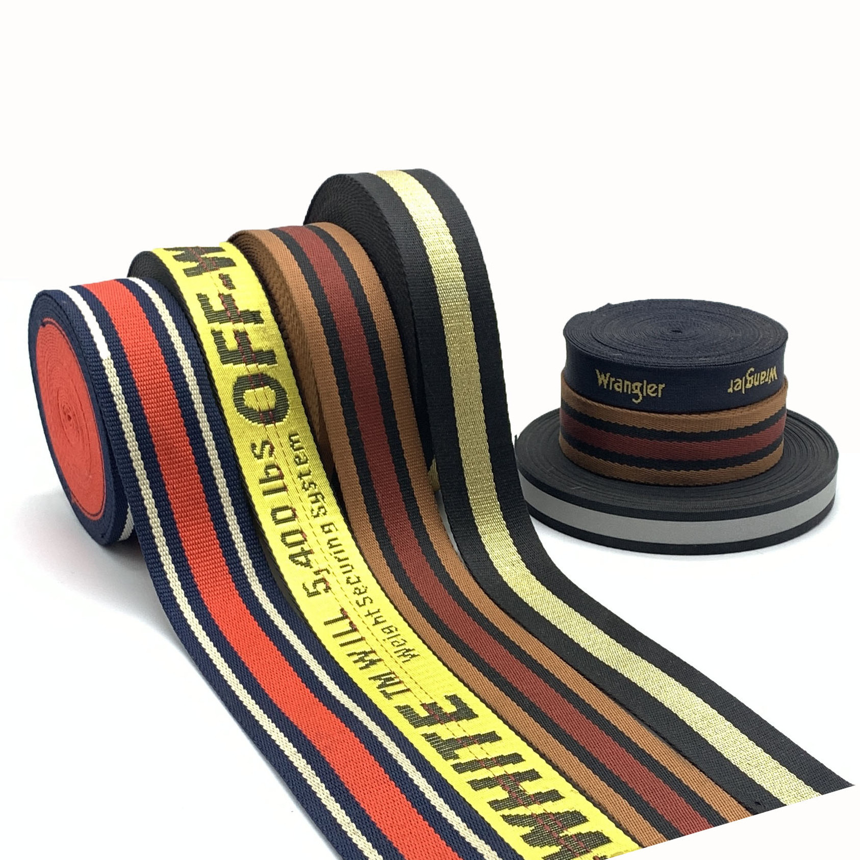 custom printed tape polyester Poliester webbing 25mm sublimation printed webbing for pet dog printed webbing strap