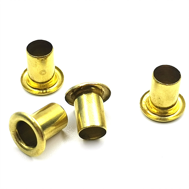 Manufacturer DIN 7338 Brake And Clutch Lining Rivets Tubular Rivet Custom Brass primary color Hollow Rivets