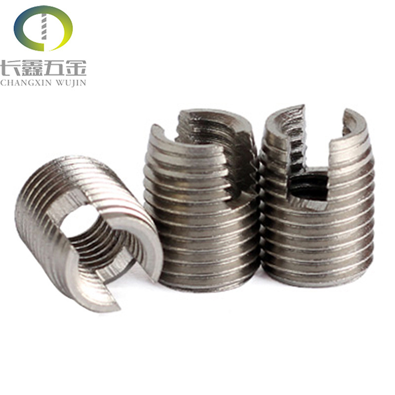 self tapping self cutting thread insert screws fasteners Threaded insert self-tapping metric inner thread S302