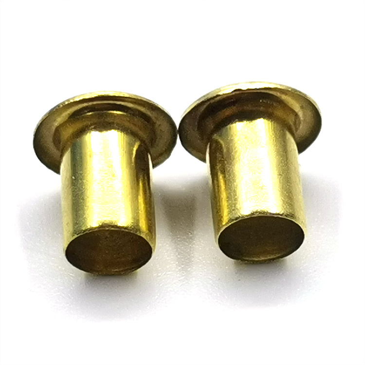 Manufacturer DIN 7338 Brake And Clutch Lining Rivets Tubular Rivet Custom Brass primary color Hollow Rivets