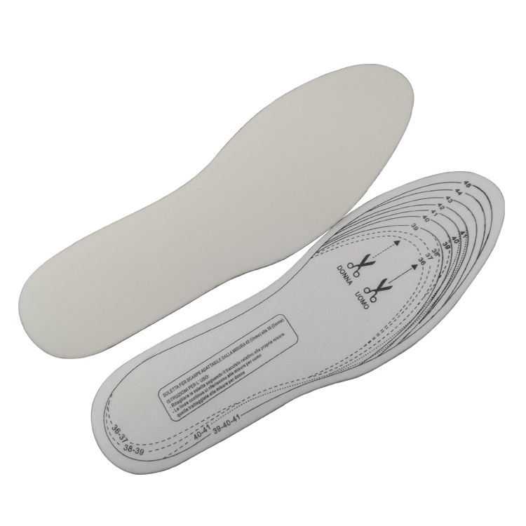 promotion cheap wholesale white cuttable memory foam shoe insoles for shoes