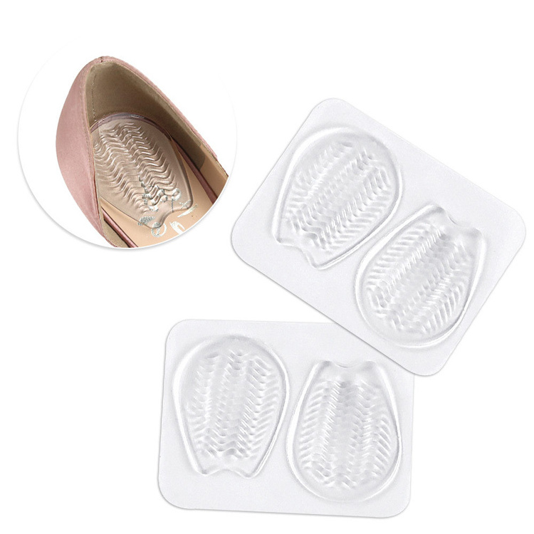 anti-shock heel protection cup soft silicone gel foot pain relief pressure stick on anti skid heel pads for foot