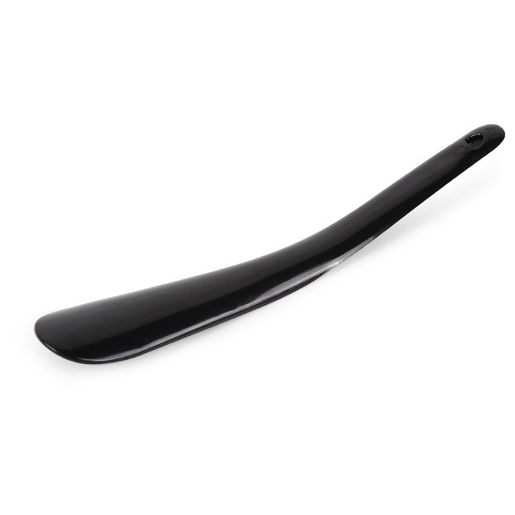 travelling small size PP plastic material black pocket shoe horn small for shoes