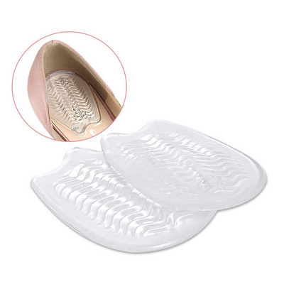 anti-shock heel protection cup soft silicone gel foot pain relief pressure stick on anti skid heel pads for foot