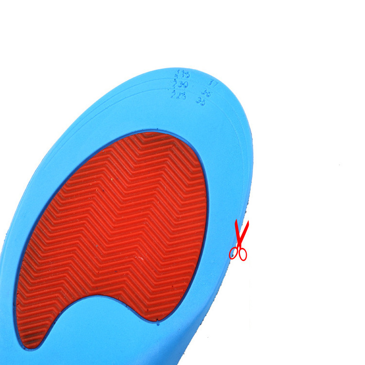 reusable and washable professional insole sports soft polyurethane foam shock absorbing shoe insoles foam sheets for flat foot