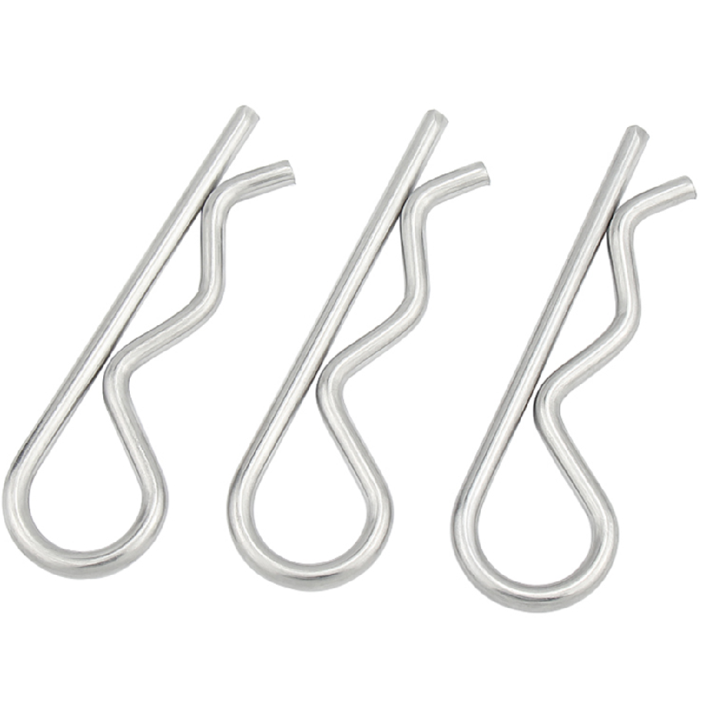 Factory Wholesale Steel 304 Stainless Steel Wire Hitch Pin Clip R Pin Cotter Pin rohs, stainless steel