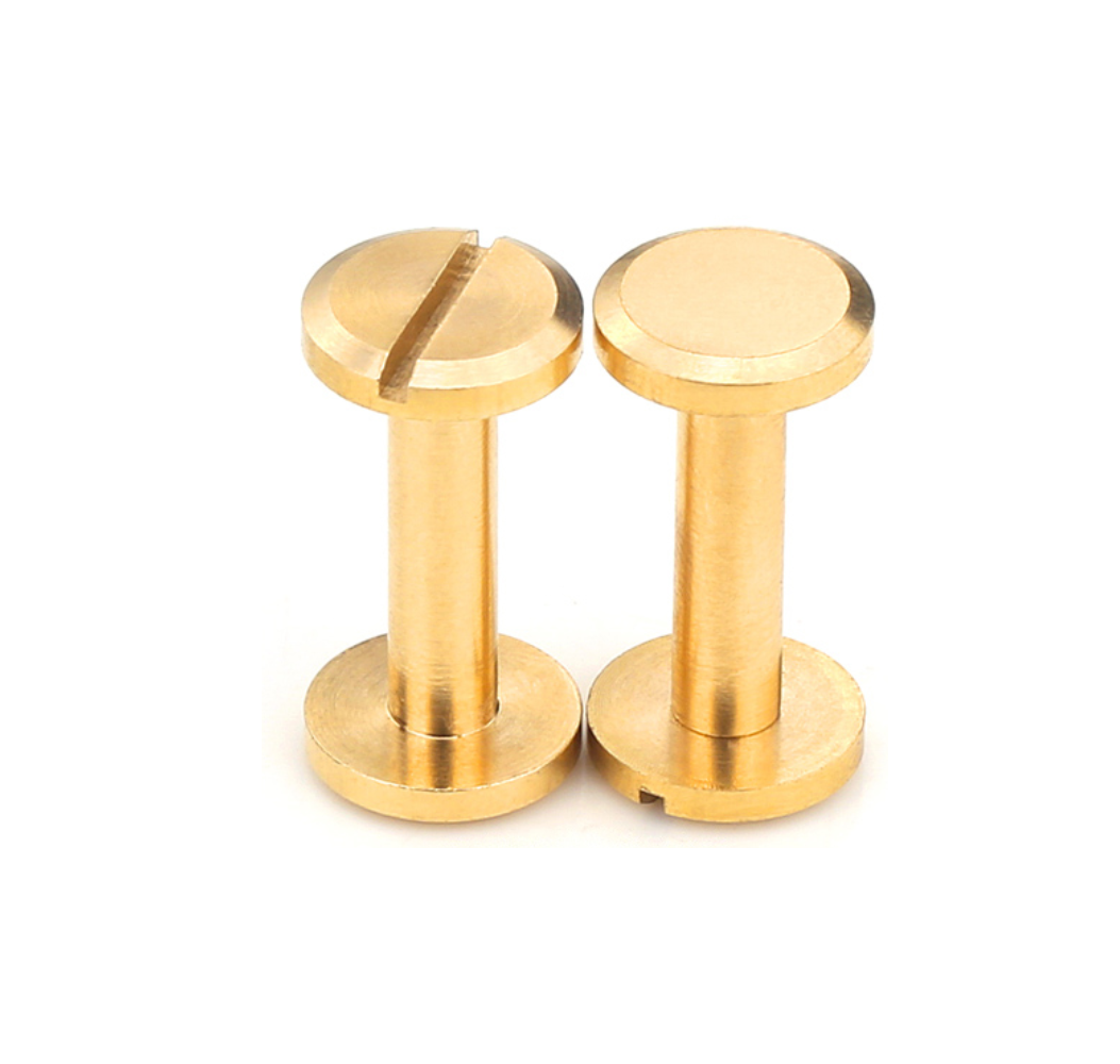 Brass Book Binding Post Rivets Slotted Chicago Screw Color Phillips Male And Female Screws Flat