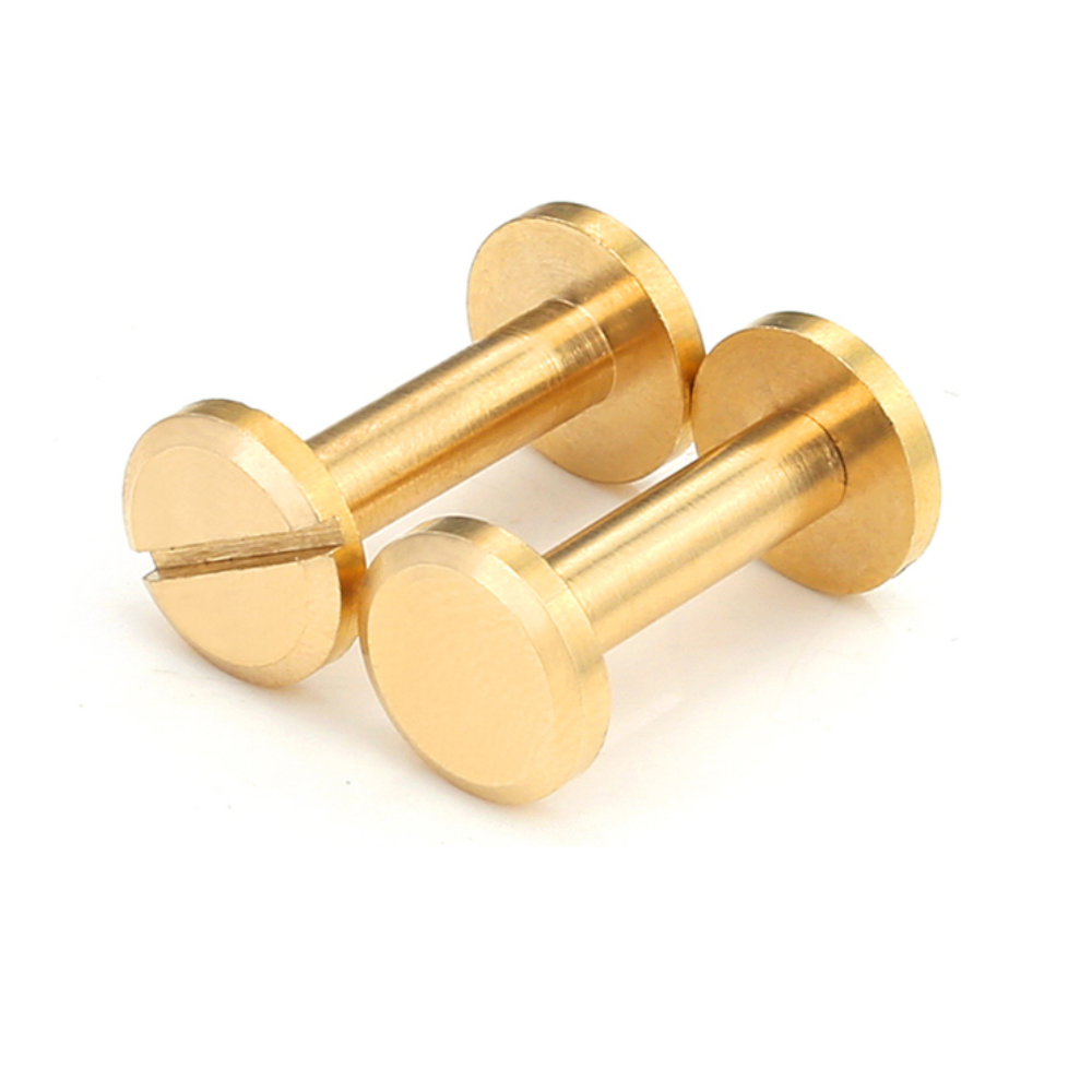 Brass Book Binding Post Rivets Slotted Chicago Screw Color Phillips Male And Female Screws Flat