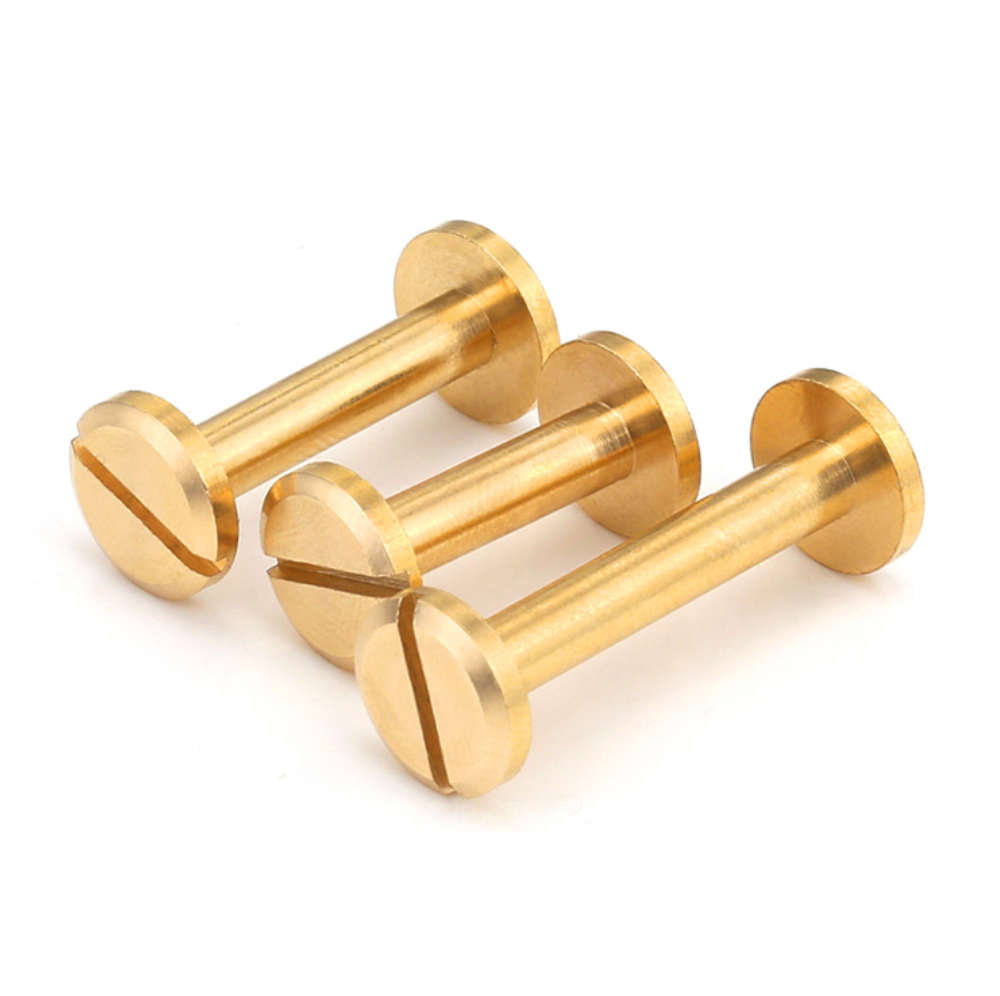 Brass Book Binding Post Rivets Slotted Chicago Screw Color Phillips Male And Female Screws Flat