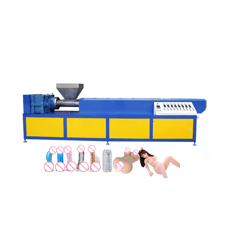 Extruder Penis Manufacturing Machine Adult Toys Dildo Machine Small Single Screw Plastic Plastic Filament Extruding Machine 35kw