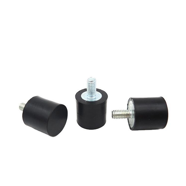 Car Air Compressor Anti Vibration Pad Isolator Mounts Moulding Antislip Black Machine Hard Parts Metal Screw Rubber Feet