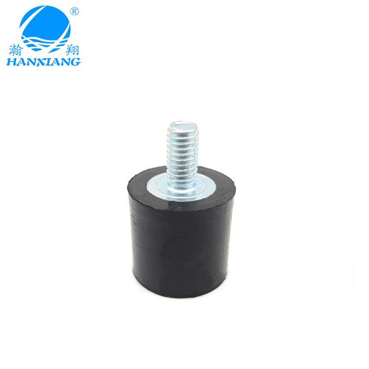 Car Air Compressor Anti Vibration Pad Isolator Mounts Moulding Antislip Black Machine Hard Parts Metal Screw Rubber Feet