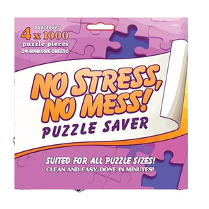 Factory Custom Extra Large Puzzle Glue Sheets Clear Puzzle Saver Peel and Stick