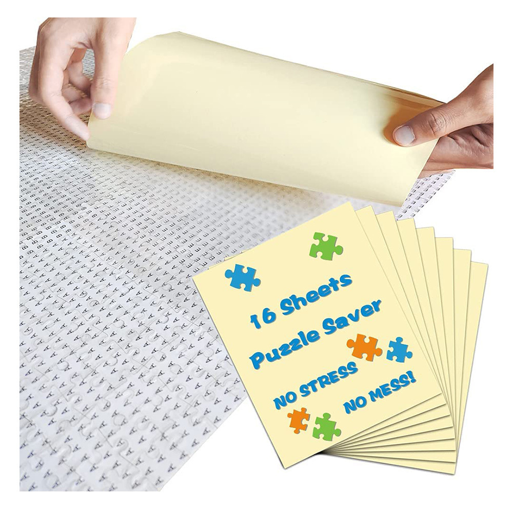 Custom Puzzle Jigsaw Sticker Sheets, Clear Puzzle Saver Sheets Preserve Your Finished Puzzles