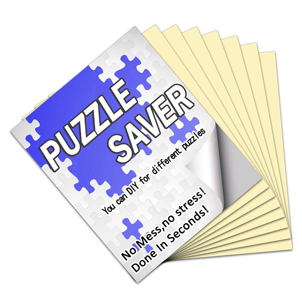 Custom Puzzle Jigsaw Sticker Sheets, Clear Puzzle Saver Sheets Preserve Your Finished Puzzles