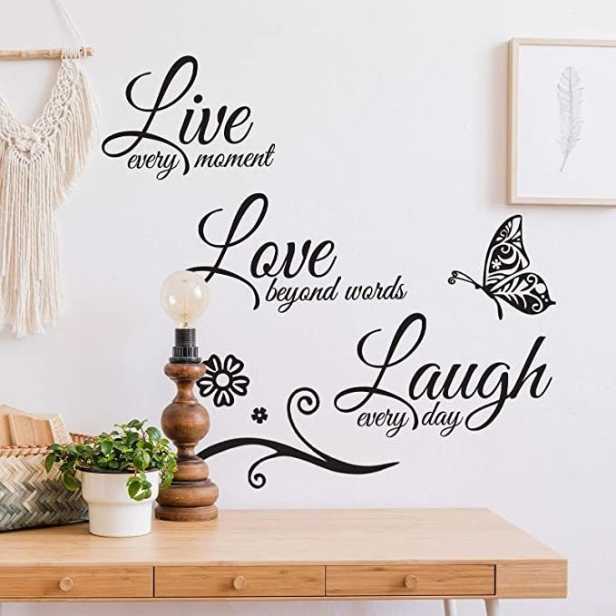 Faith Hope Love Family Inspirational Wall Decals Vinyl Wall Quote Stickers for Home School Wall Decorations