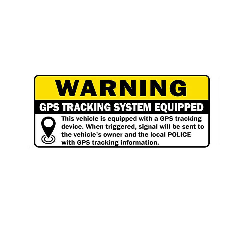 Wholesale GPS Tracking System Equipped Sticker Self Adhesive Anti-Theft Car Vehicle Warning Sign GPS Tracking Sticker