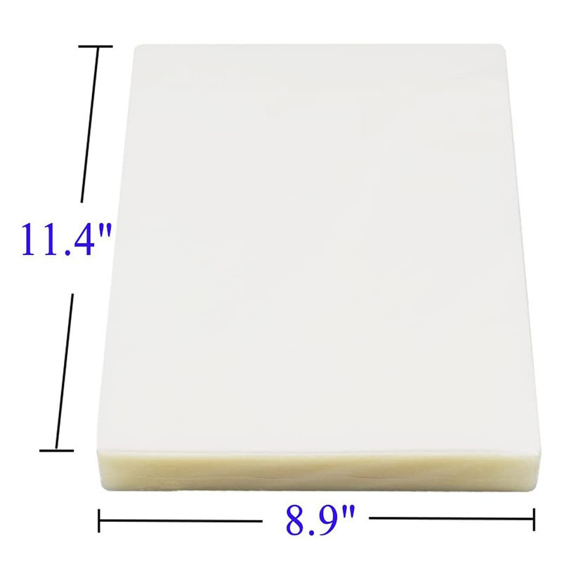 Custom Clear Thermal Laminating Film Plastic Paper Sheets A4 PET Thermal Laminating Pouches