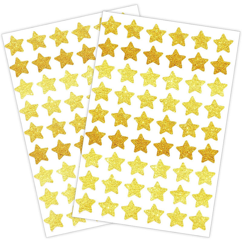 Teacher Supplies Shinning Gold Star Sticker Holographic Small Star Stickers for Kids Reward Behavior Chart