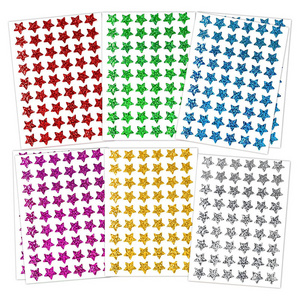 Teacher Supplies Shinning Gold Star Sticker Holographic Small Star Stickers for Kids Reward Behavior Chart