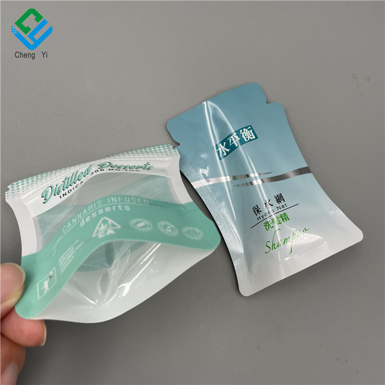 0.165 oz 2g 5ml 10ml Cosmetic Sample Sachet Skincare Mini Tiny Sample Packaging Liquid Pouch Spout Pouches Bottle Shaped Pouch