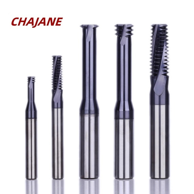 CNC HRC 65 Degree carbide Single tooth Thread Milling tap M3 M4 M5 M6 M8 M10 M12 M14 rbide thread M4 Solid cailling cutter