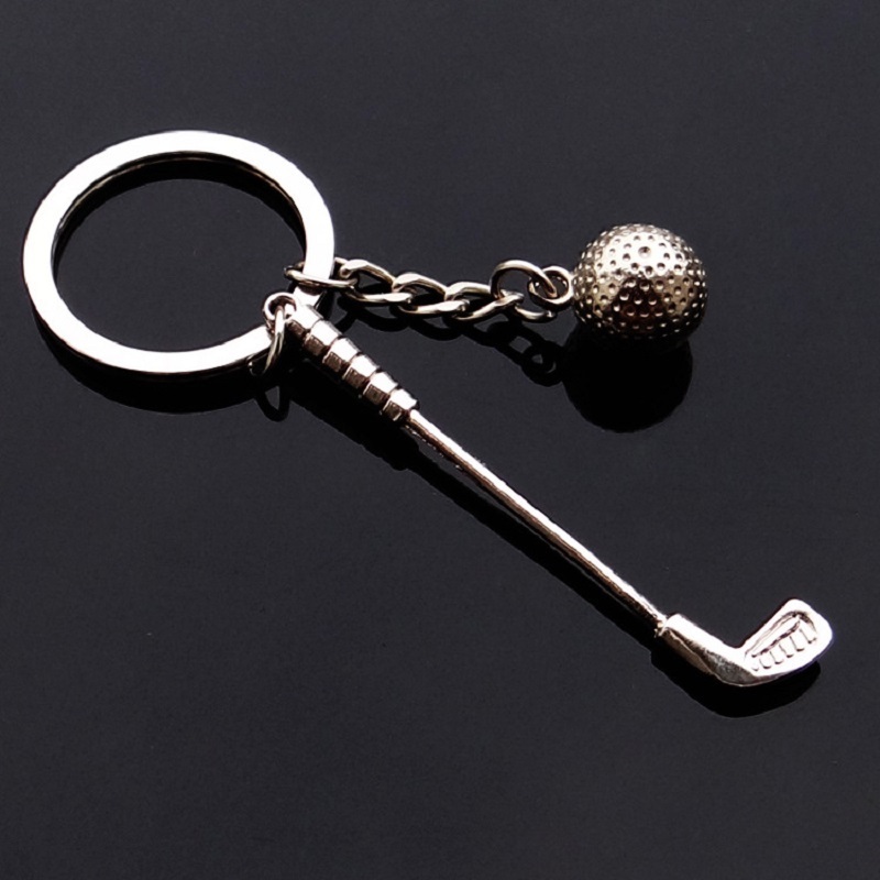 Wholesale 3D Gold Basketball Key Chain Promotional Metal Shoes Keychaims Soccer Ball Keychain