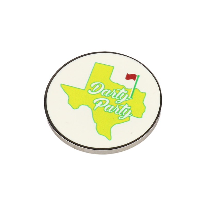 Custom golf ball marker metal poker chips magnetic golf challenge coins