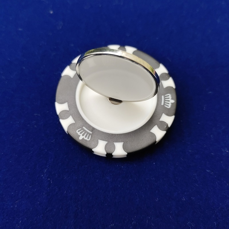 14g ept ceramic poker chips for OEM printing logo sticker without ball marker