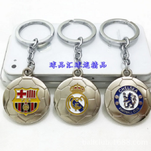 Wholesale 3D Gold Basketball Key Chain Promotional Metal Shoes Keychaims Soccer Ball Keychain