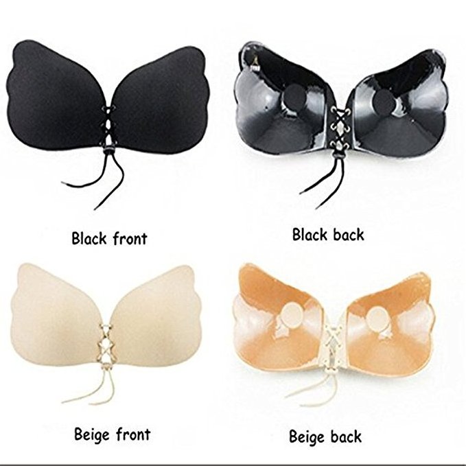 Sticky Invisible breast lift Adhesive Bra pushup big cup Bra Backless Strapless front close Stick on Bra for Women wedding